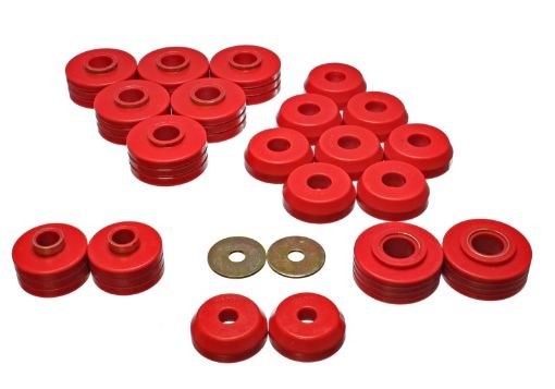 Picture of Energy Suspension 80 - 96 Ford Bronco 4WD Red Body Mount Set