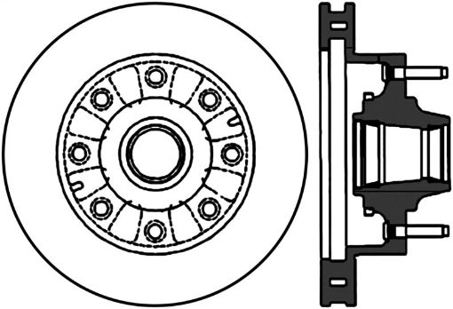 Picture of StopTech 00 - 02 Ford Excursion 2WD 99 - 00 F250 SD 2WD Front Right Slotted CRYO - STOP Brake Rotors