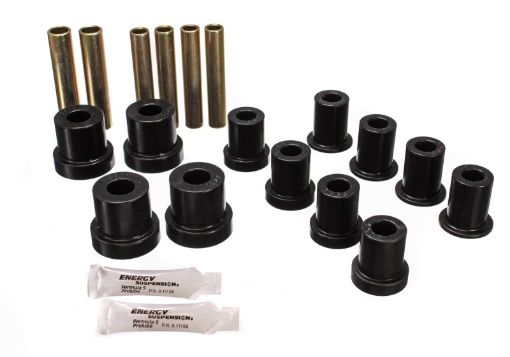 Picture of Energy Suspension 73 - 87 GM Denali XLSUburbanYukon XL 4WD Black Front Leaf Spring Bushing Set