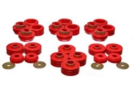 Picture of Energy Suspension 81 - 91 GM Denali XLSuburbanYukon XL 2WD4WD Red Body (Cab) Mount Set