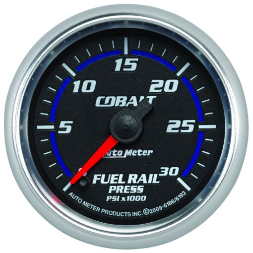 Picture of Autometer Cobalt 52mm 0 - 30,000 PSI FS Electronic Diesel Fuel Rail Pressure Gauge (Cummins 5.9L)
