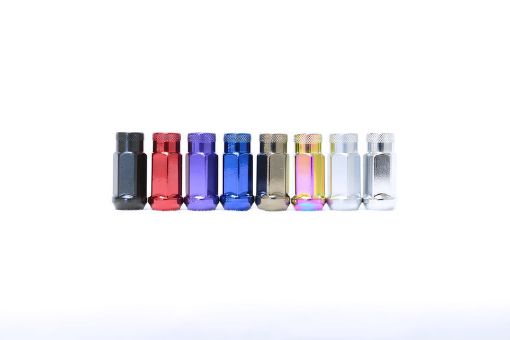 Picture of Wheel Mate Monster Open End Lug Nut Set of 4 - Red 12in