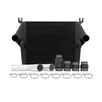Picture of Mishimoto 03 - 07 Dodge 5.9L Cummins Intercooler Kit w Pipes (Black)