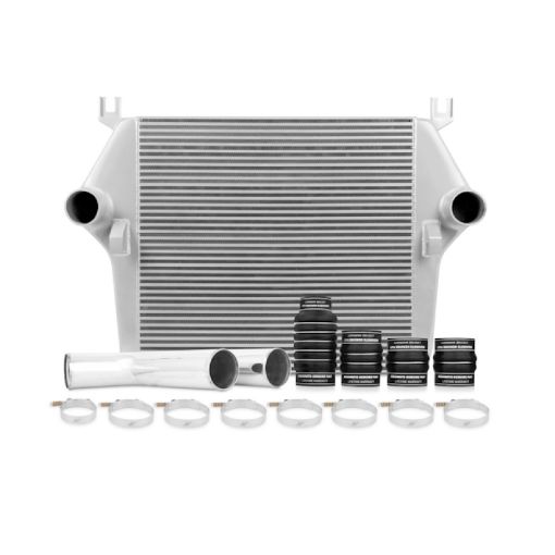 Picture of Mishimoto 07.5 - 09 Dodge 6.7L Cummins Intercooler Kit w Pipes (Silver)