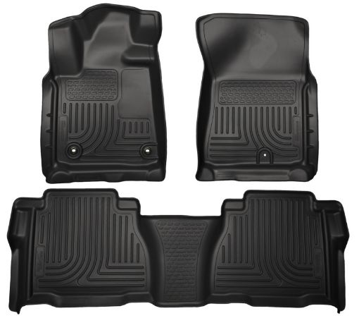 Picture of Husky Liners 12 - 13 Toyota Tundra Weatherbeater Black Front 2nd Seat Floor Liners