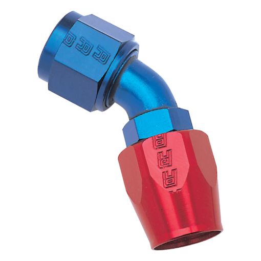 Picture of Russell Performance - 4 AN RedBlue 45 Degree Full Flow Hose End