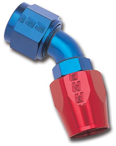 Picture of Russell Performance - 6 AN RedBlue 45 Degree Full Flow Hose End