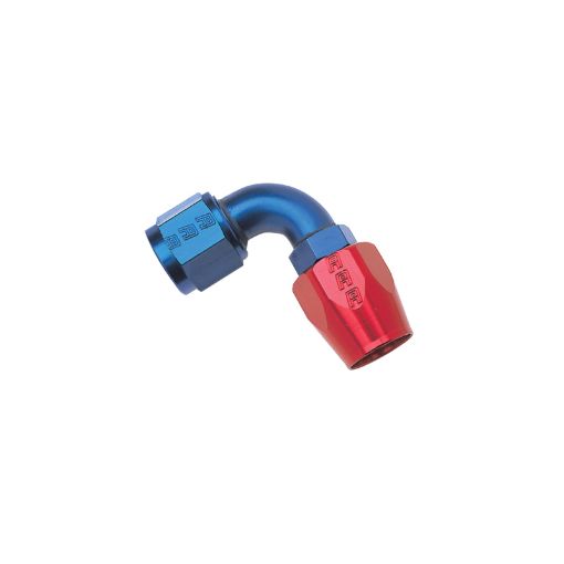 Picture of Russell Performance - 4 AN RedBlue 90 Degree Full Flow Hose End