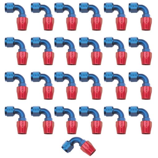 Picture of Russell Performance - 6 AN RedBlue 90 Degree Full Flow Hose End (25 pcs.)
