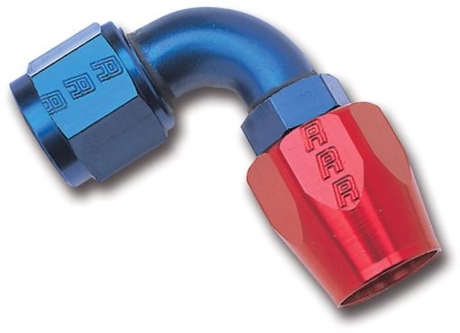 Picture of Russell Performance - 12 AN RedBlue 90 Degree Full Flow Hose End