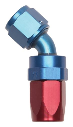 Picture of Russell Performance - 12 AN RedBlue 45 Degree Full Flow Swivel Hose End