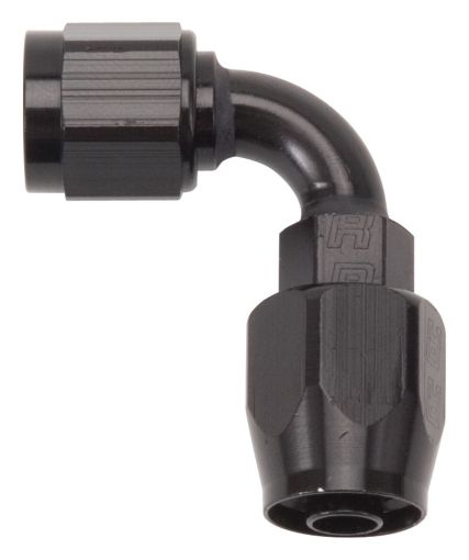 Picture of Russell Performance - 12 AN Black 90 Degree Full Flow Swivel Hose End