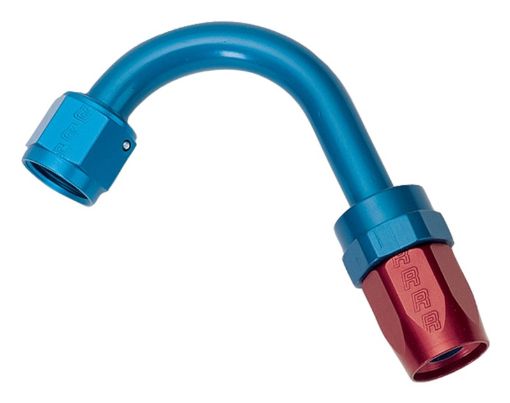 Picture of Russell Performance - 12 AN RedBlue 120 Degree Full Flow Swivel Hose End (With 1 - 14in Radius)