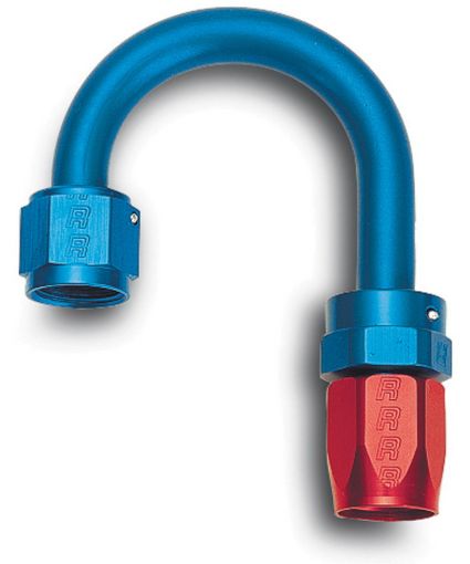 Picture of Russell Performance - 6 AN RedBlue 180 Degree Full Flow Swivel Hose End (With 1in Radius)