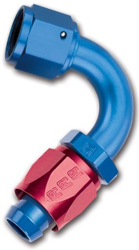 Picture of Russell Performance - 6 AN RedBlue 120 Degree Full Flow Swivel Hose End (With 916in Radius)