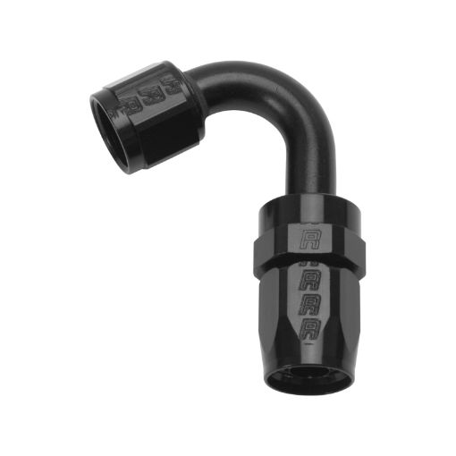 Picture of Russell Performance - 6 AN Black 120 Degree Full Flow Swivel Hose End