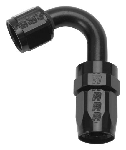 Picture of Russell Performance - 12 AN Black 120 Degree Full Flow Swivel Hose End