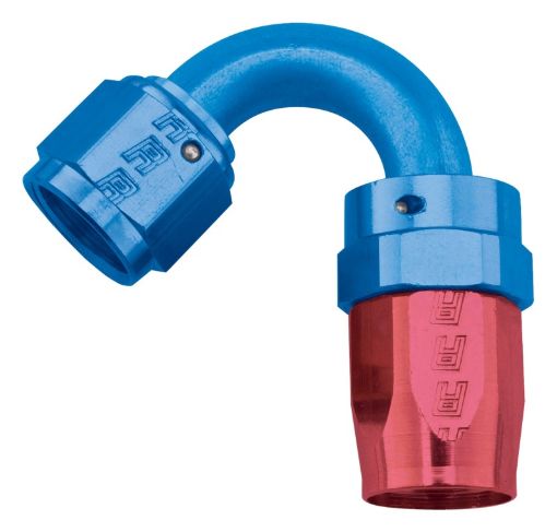 Picture of Russell Performance - 16 AN RedBlue 120 Degree Full Flow Swivel Hose End (With 1 - 12in Radius)