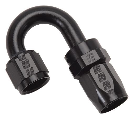Picture of Russell Performance - 10 AN Black 180 Degree Full Flow Swivel Hose End