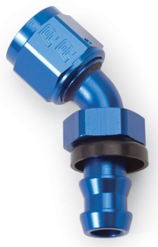 Picture of Russell Performance - 8 AN Twist - Lok 45 Degree Hose End (Blue)