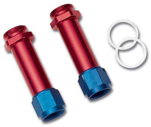 Picture of Russell Performance - 8 AN Carb Inlet Fittings (2 pcs.) (RedBlue)