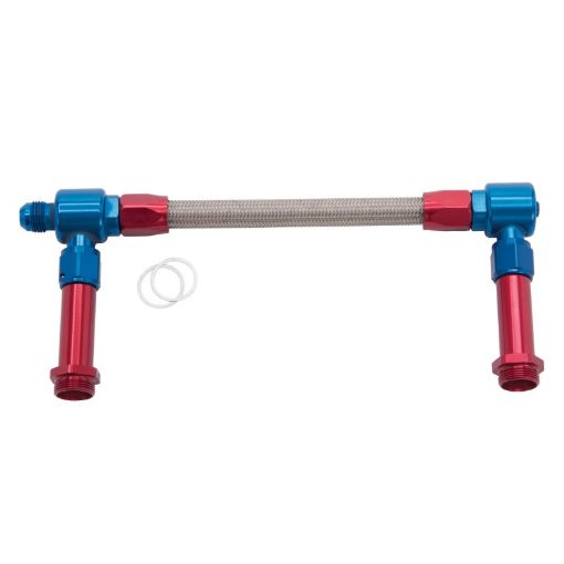 Picture of Russell Performance - 8 AN to - 8 AN ProFlex Holley 4150 Dual Inlet Carb Kit (RedBlue)