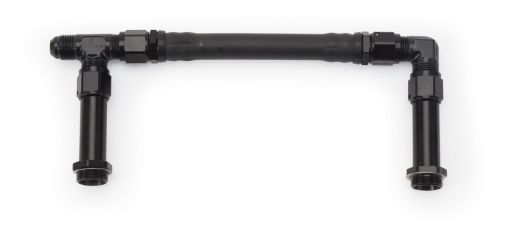 Picture of Russell Performance - 8 AN to - 8 AN Twist - Lok Holley 4150 Dual Inlet Carb Kit (Black)