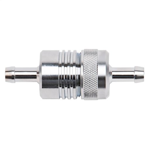 Picture of Russell Performance Chrome Street Fuel Filter (3in Length 1 - 18in diameter 516in inletoutlet)