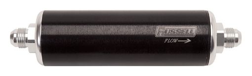 Picture of Russell Performance BlackSilver Anodized Aluminum (8 - 14in Length - 10 to - 6 male inletoutlet)