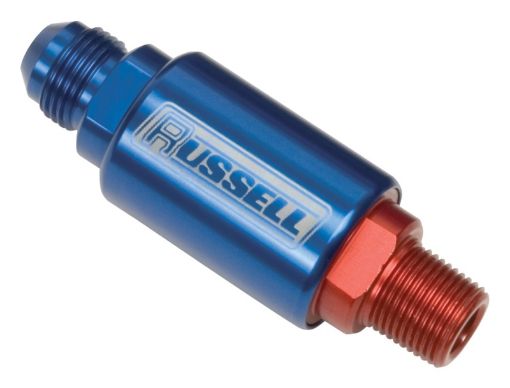 Picture of Russell Performance RedBlue Anodized (3in Length 1 - 14in dia. - 6 x 38in male NPT inletoutlet)