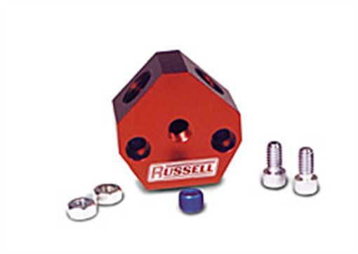 Picture of Russell Performance Billet Aluminum Y - Block w 38in inlet outlet