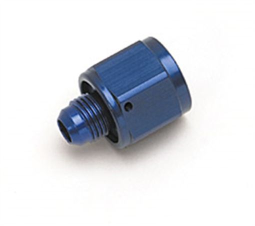 Picture of Russell Performance BLUE ANODIZED - 6 TUBE COUPLING NUT W FLARED REDUCER TO - 4 AN MALE