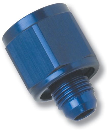 Picture of Russell Performance - 8 AN Female to - 6 AN to Male B - Nut Reducer (Blue)