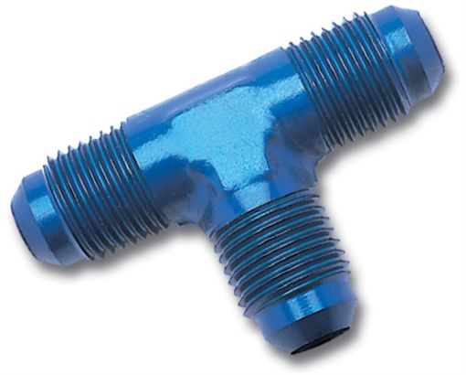 Picture of Russell Performance - 16 AN NPT Flare Tee Fitting (Blue)