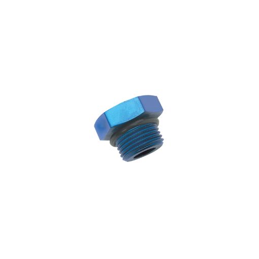 Picture of Russell Performance - 6 AN Straight Thread Plug (Blue)