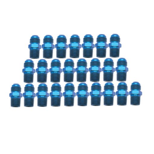 Picture of Russell Performance - 8 AN to 38in NPT Straight Flare to Pipe (Blue) (25 pcs.)