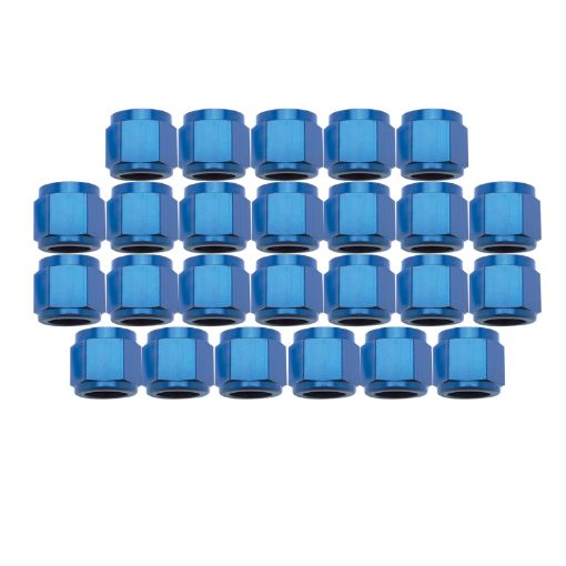 Picture of Russell Performance BULK 3 TUBE COUPLING NUT BLUE ANODIZE
