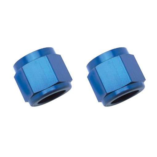 Picture of Russell Performance - 6 AN Tube Nuts 38in dia. (Blue) (2 pcs.)