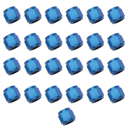 Picture of Russell Performance - 6 AN Tube Nuts 38in dia. (Blue) (25 pcs.)