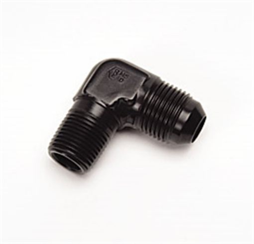 Picture of Russell Performance - 6 AN to 14in NPT 90 Degree Flare to Pipe Adapter (Black)