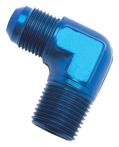 Picture of Russell Performance - 6 AN to 18in NPT 90 Degree Flare to Pipe Adapter (Blue)