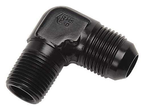 Picture of Russell Performance - 6 AN to 18in NPT 90 Degree Flare to Pipe Adapter (Black)