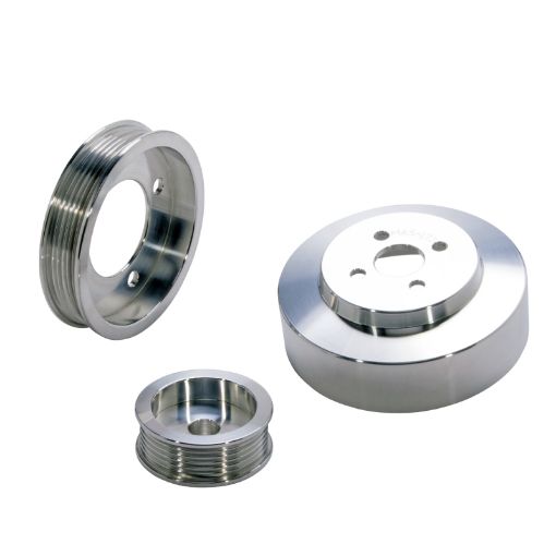 Picture of BBK 94 - 95 Mustang 5.0 Underdrive Pulley Kit - Lightweight CNC Billet Aluminum (3pc)