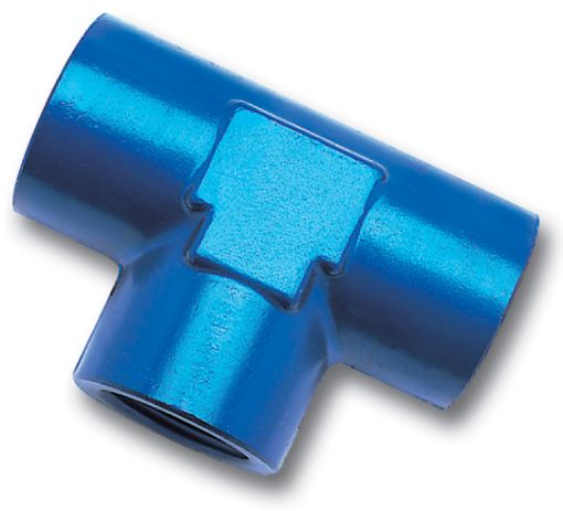 Picture of Russell Performance 14in Female Pipe Tee Fitting (Blue)