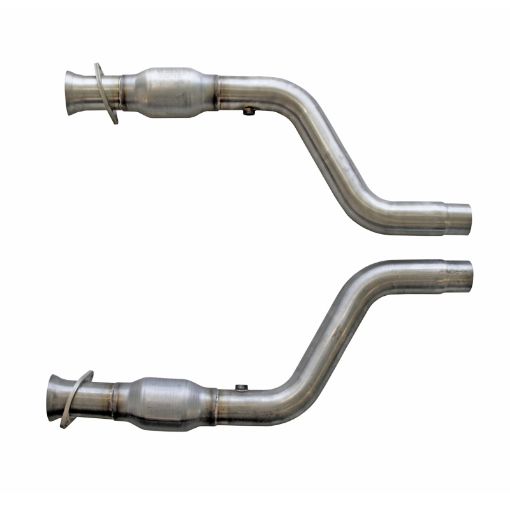 Picture of BBK 05 - 15 Dodge Challenger Charger Short Mid X Pipe w Catalytic Converters 2 - 34 For LT Headers