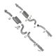 Picture of BBK 86 - 04 Mustang Cat Back Kit Varitune Mufflers Stainless Steel Tips