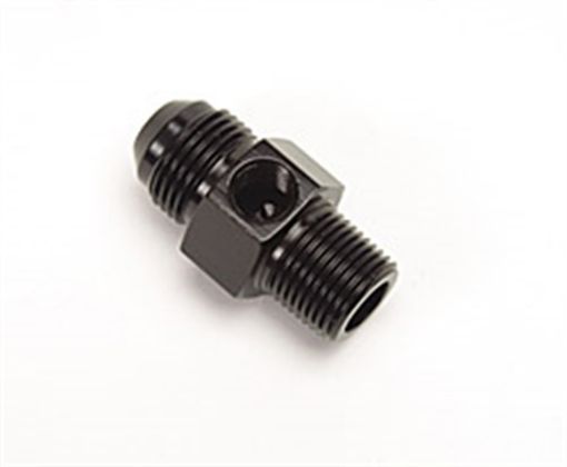 Picture of Russell Performance - 6 AN Flare to 38in Pipe Pressure Adapter (Black)