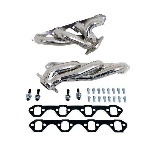 Picture of BBK 87 - 95 Ford F150 Truck 5.0 302 Shorty Unequal Length Exhaust Headers - 1 - 58 Silver Ceramic