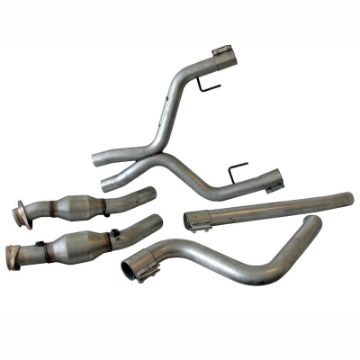 Picture of BBK 05 - 09 Mustang 4.0 V6 True Dual Cat Back Exhaust Conversion Kit With X pipe