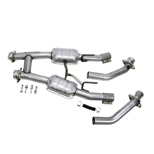 Picture of BBK 86 - 93 Mustang 5.0 High Flow H Pipe With Catalytic Converters - 2 - 12